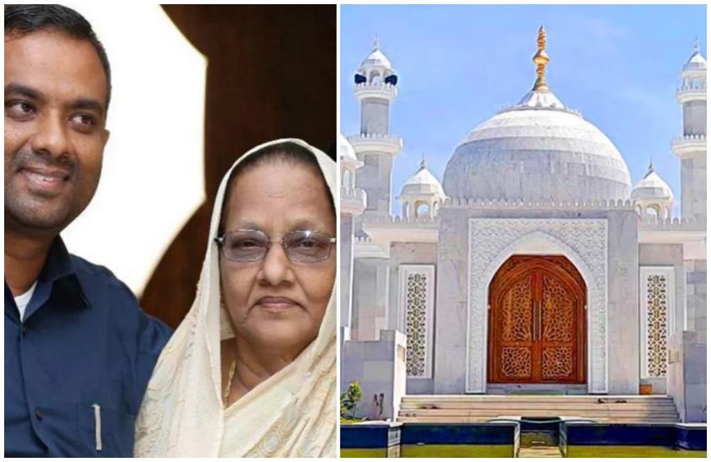 amaruddin sheikh dawood construct memorial thaj mahal for mother viral