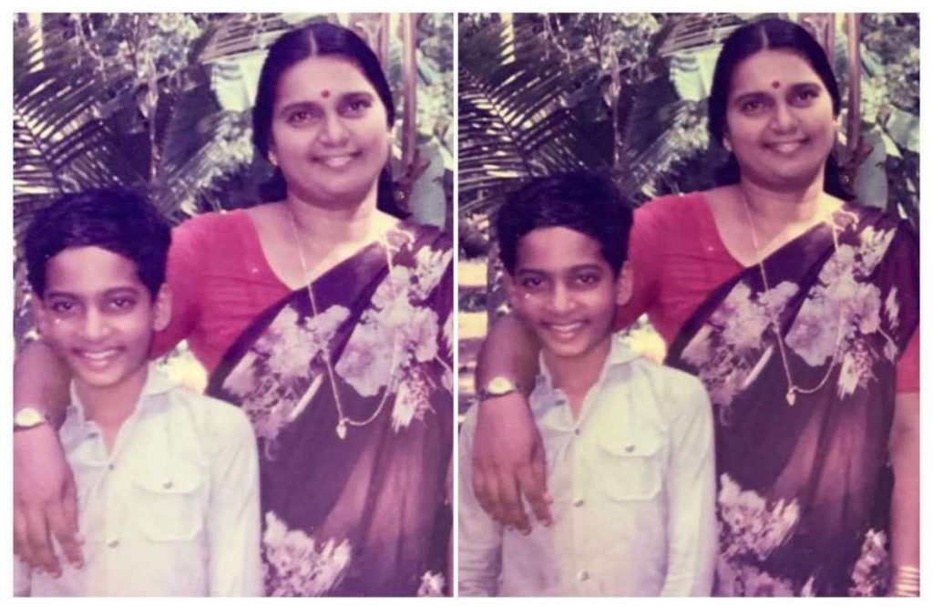 Actor Childhood Photo with mother