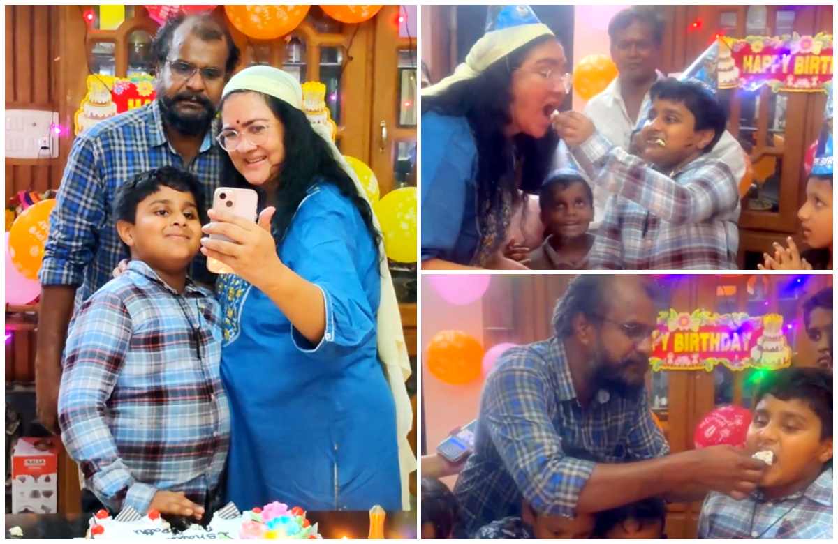 Urvasi Sivaprasad Son Birthday Celebration Malayalam