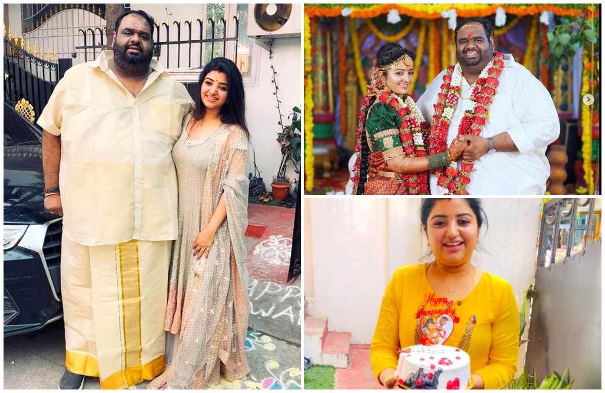 Mahalakshmi Shankar Ravindar Chandrasekaran First Wedding Anniversary viral