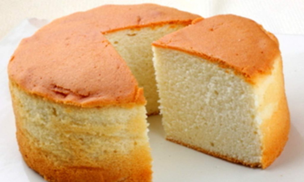 Easy 3 Ingredients Sponge Cake Recipe