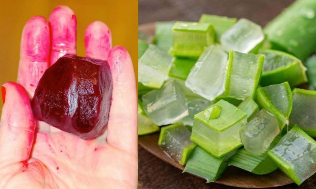 Natural Hair Dye Using Beetroot And Aloevera