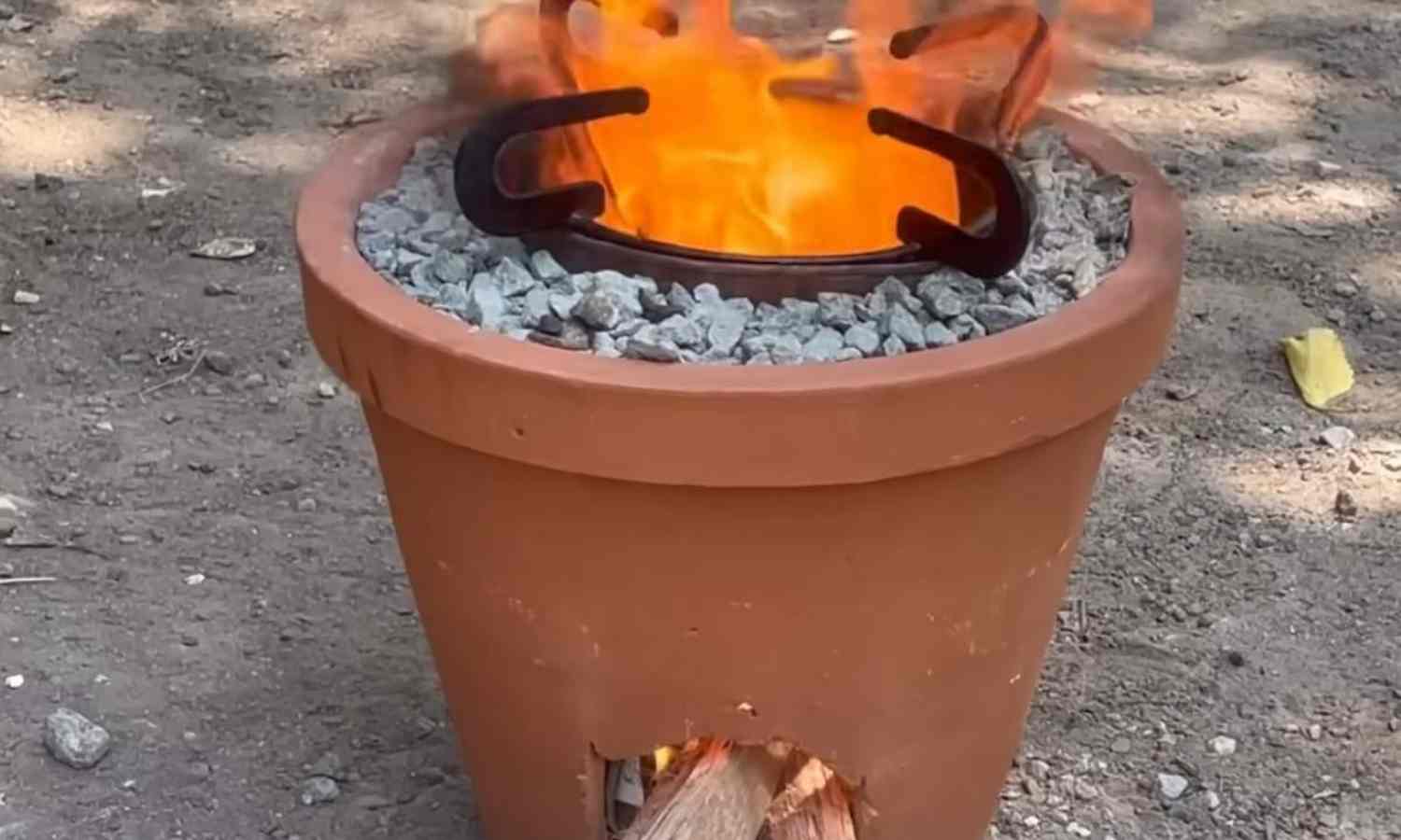 Tip To Make Easy Wood Stove at home