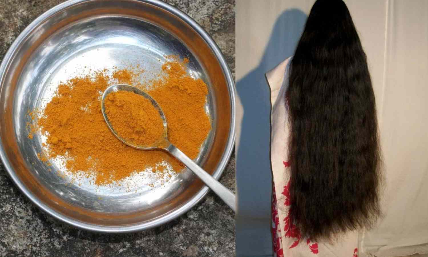 Turmeric Powder Natural Homemade Hair Dye Using